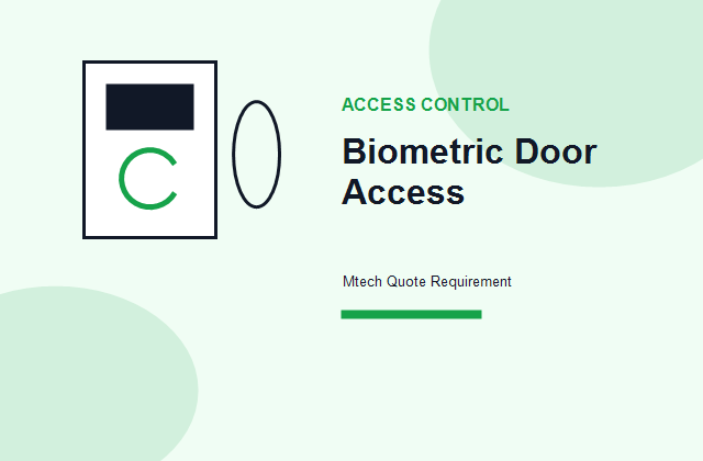 Biometric Door Access