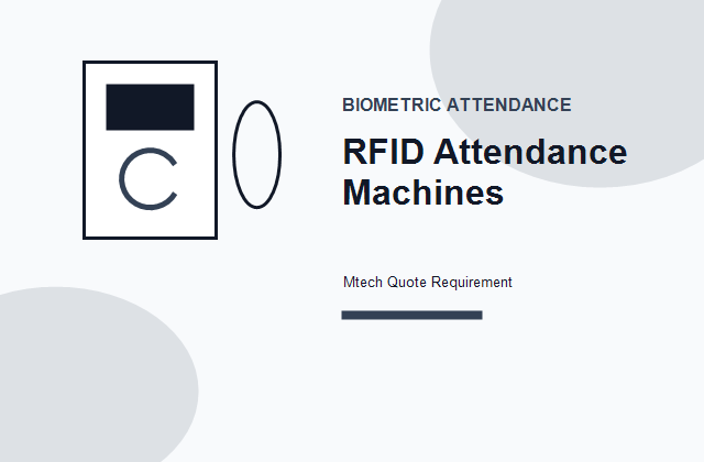 RFID Attendance Machines